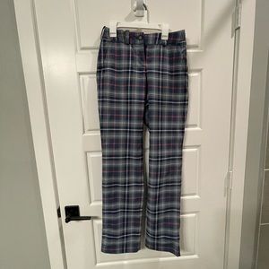 Nike Golf Women Pants Dry Fit Tour Performance, Tartan Plaid, Athletic, Size 0
